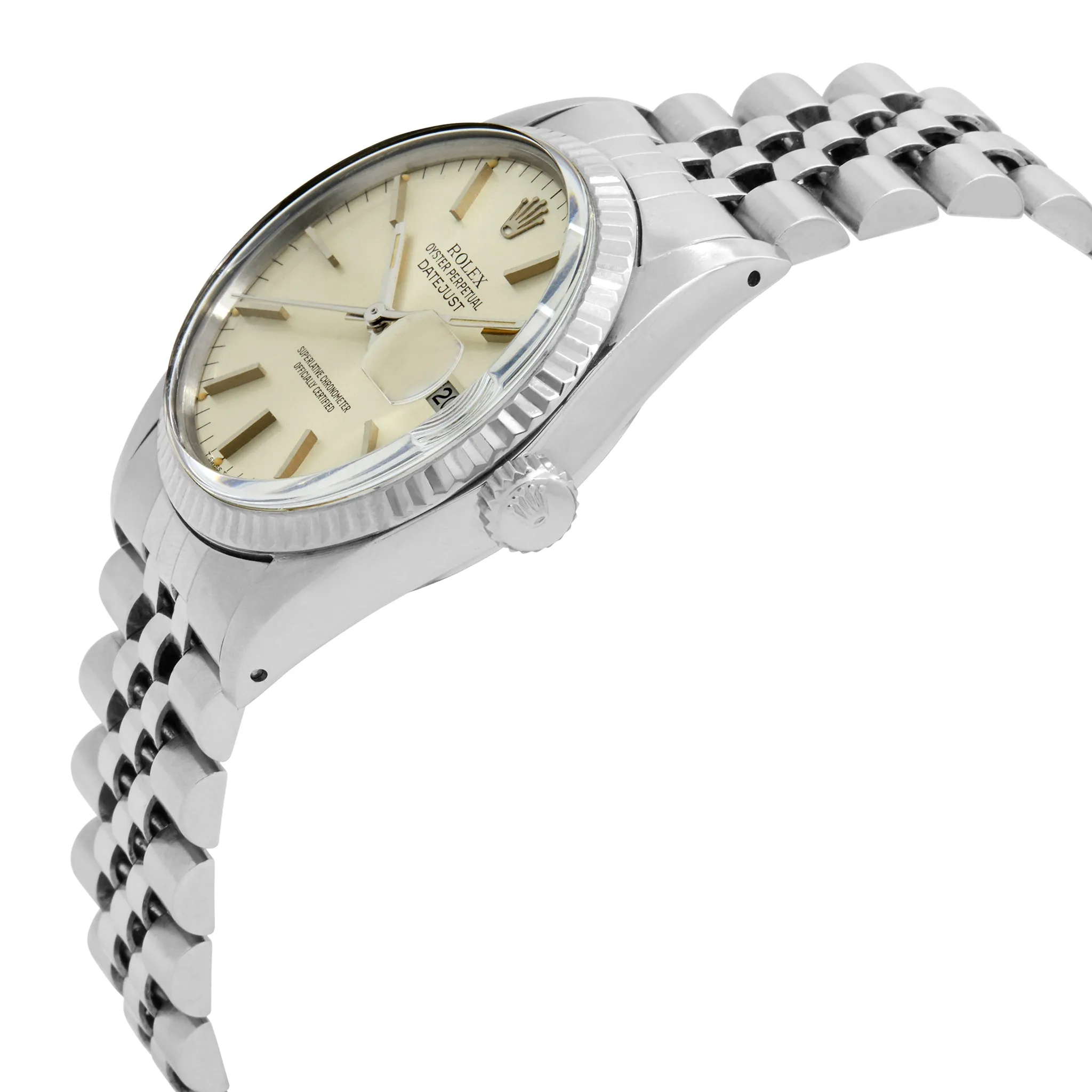 Rolex Datejust 36mm 16014 White Dial Automatic Watch