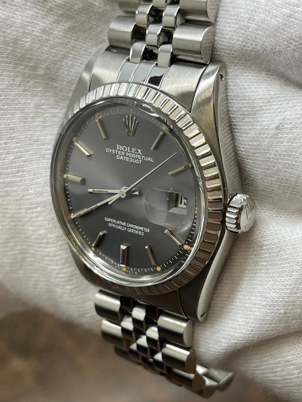 Rolex Datejust 36mm 1603 Grey Dial Automatic Watch