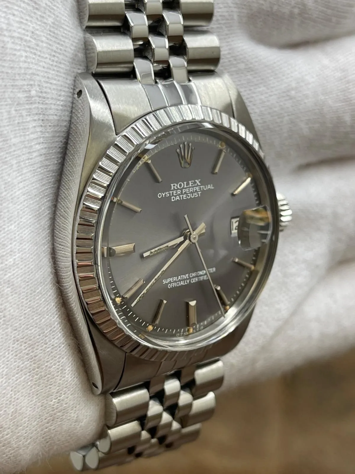 Rolex Datejust 36mm 1603 Grey Dial Automatic Watch