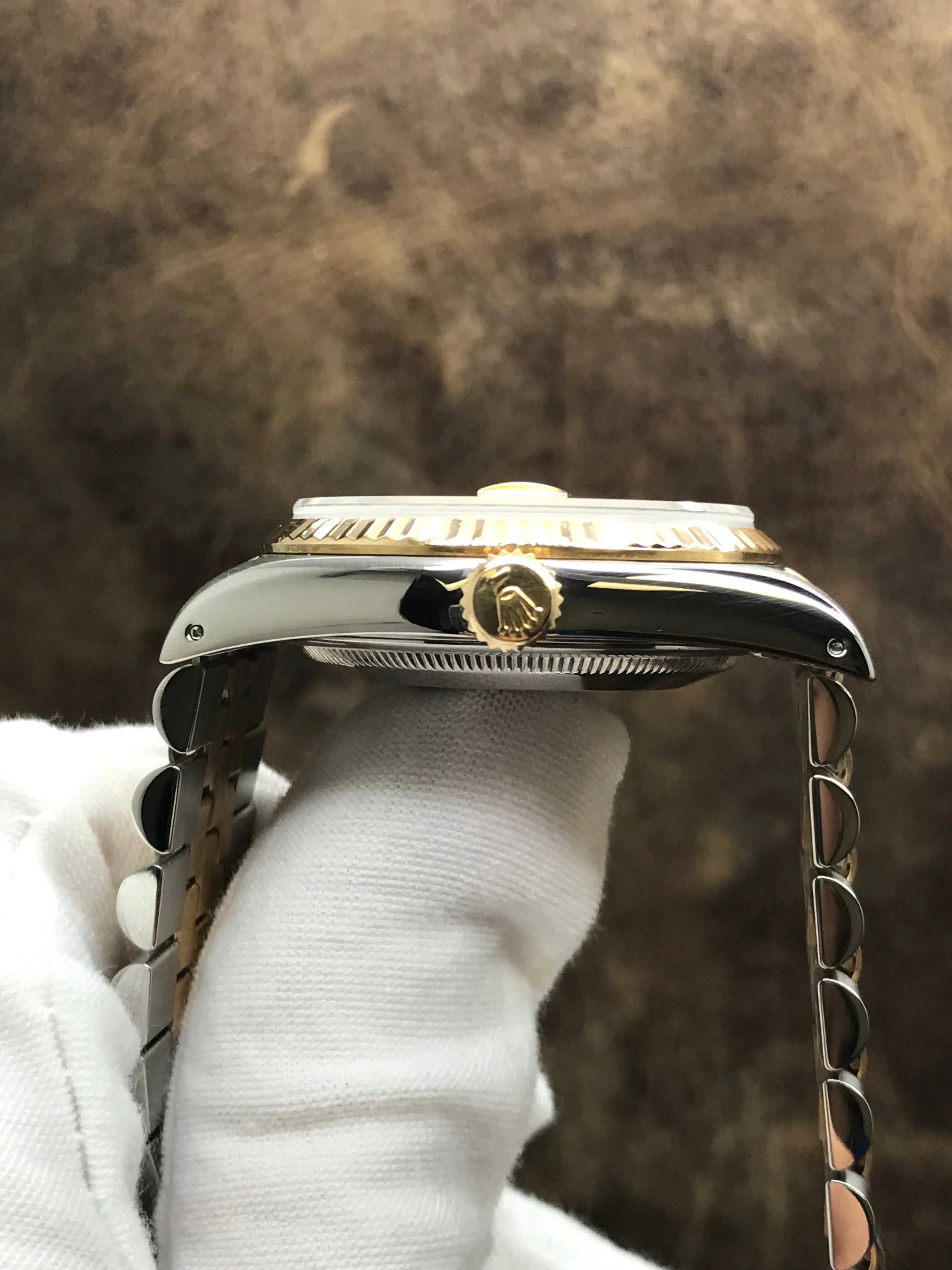 Rolex Datejust 36mm 16233 Light Champagne Dial Automatic Watch