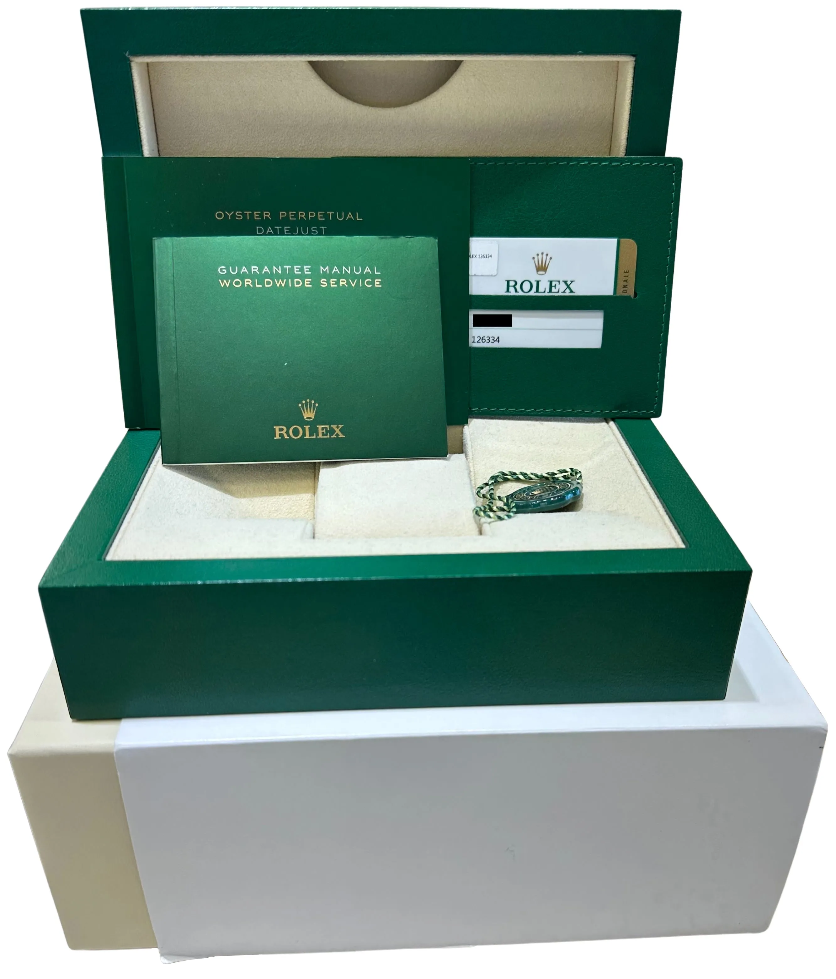 Rolex DateJust 41 Blue Fluted Stainless Steel Jubilee Watch 126334 BOX CARD