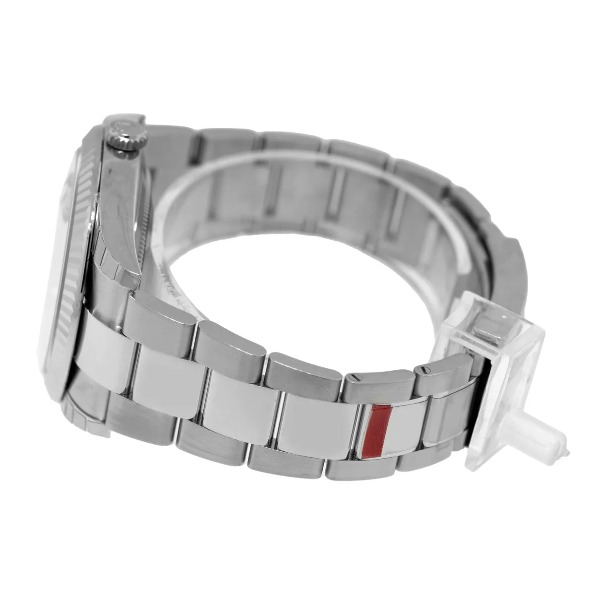 Rolex Datejust II 41mm Stainless Steel Mother of Pearl Diamond Dial 18K White Gold Fluted Bezel 126334
