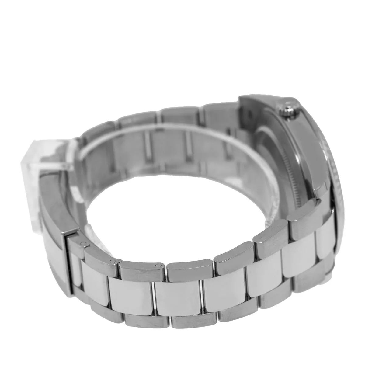 Rolex Datejust II 41mm Stainless Steel Mother of Pearl Diamond Dial 18K White Gold Fluted Bezel 126334