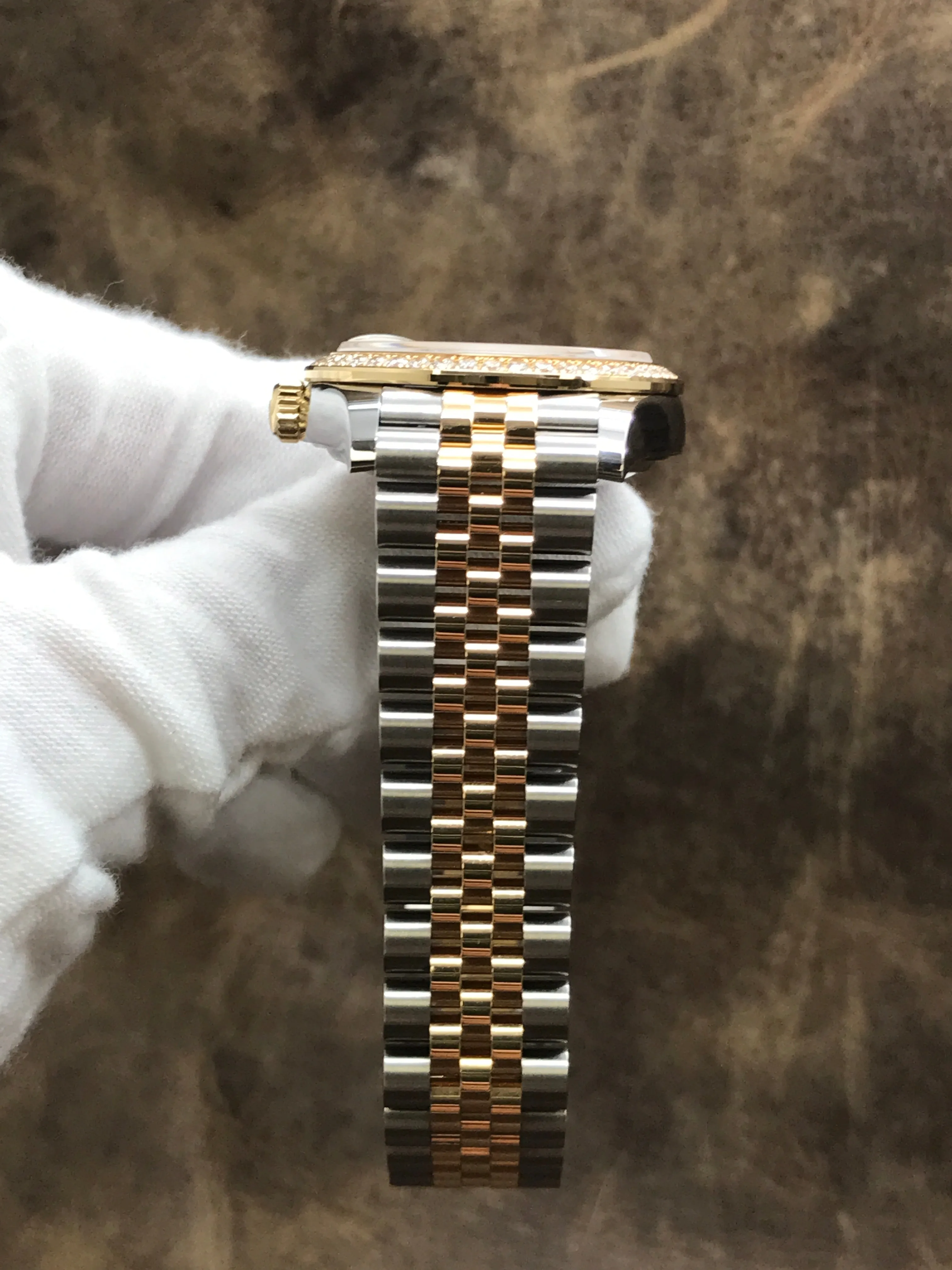 Rolex Datejust Midsize 31mm 278383 Silver Diamond Dial Automatic Women's Watch