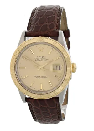Rolex Datejust Thunderbird Turn-O-Graph 16263 Mens Watch
