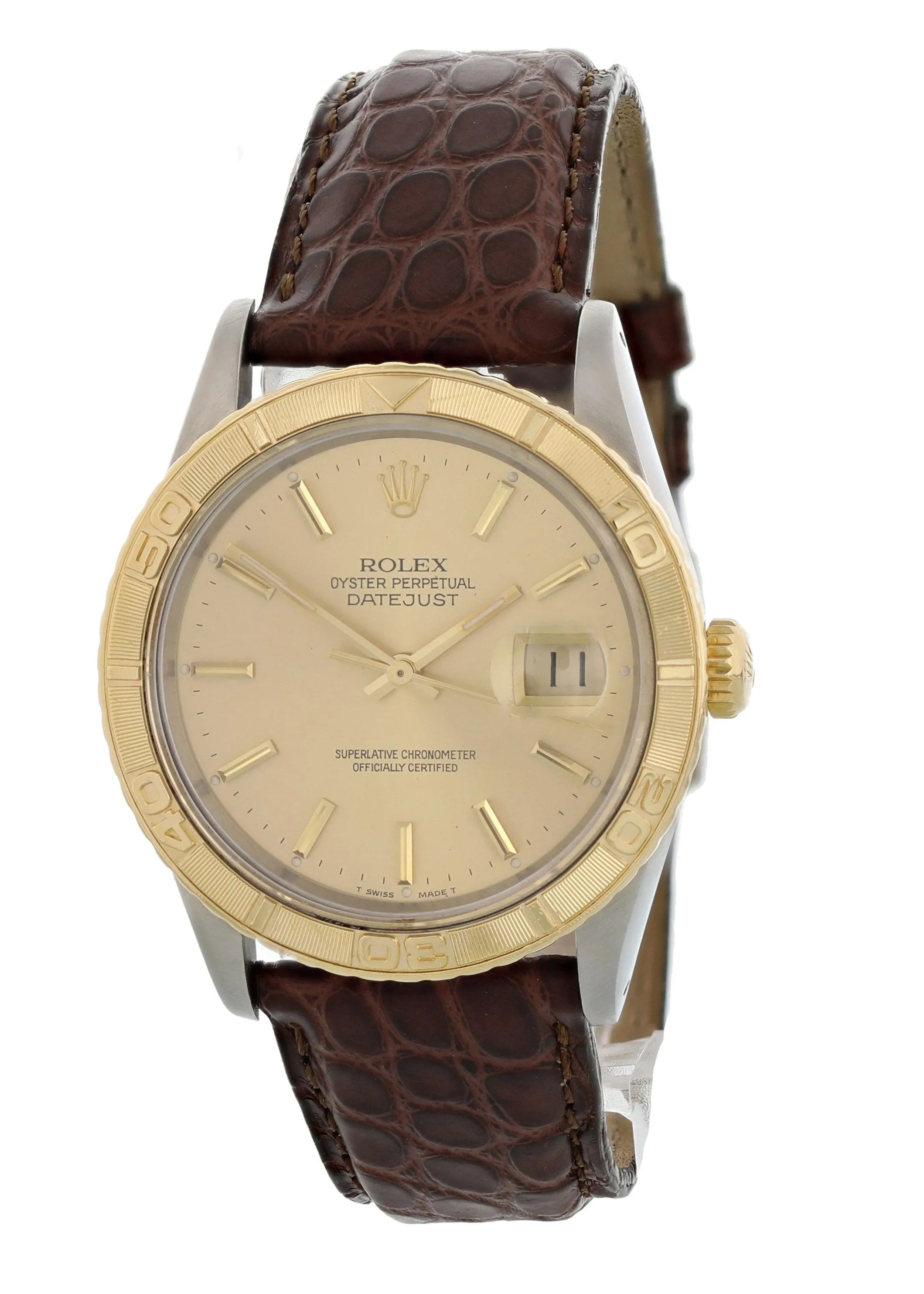 Rolex Datejust Thunderbird Turn-O-Graph 16263 Mens Watch