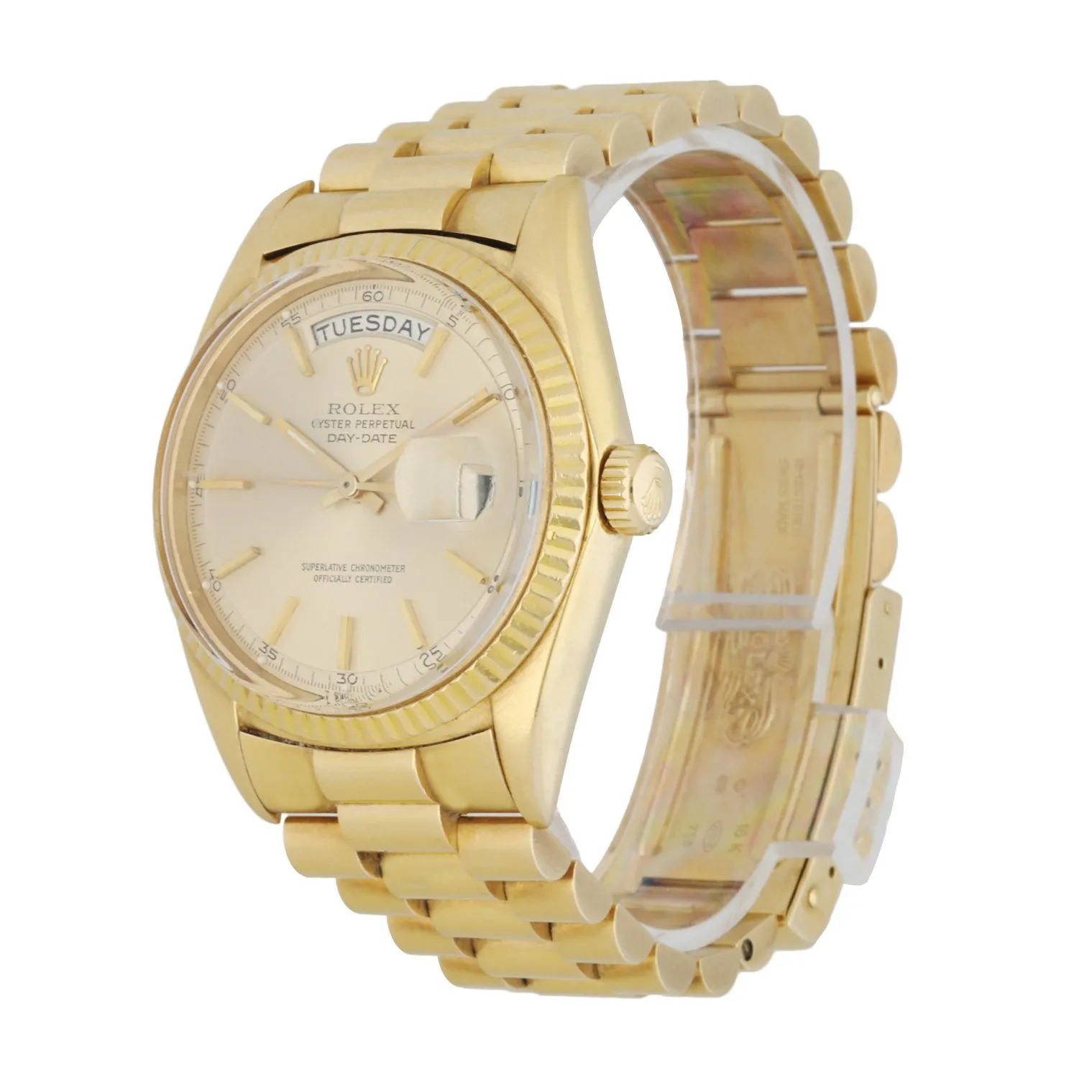 Rolex Day-Date President 1803 18K Yellow Gold Men's Watch W/Service Card