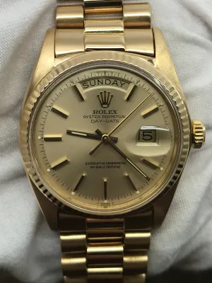 Rolex Day Date President 1803 Champagne Dial Automatic  Men's Watch