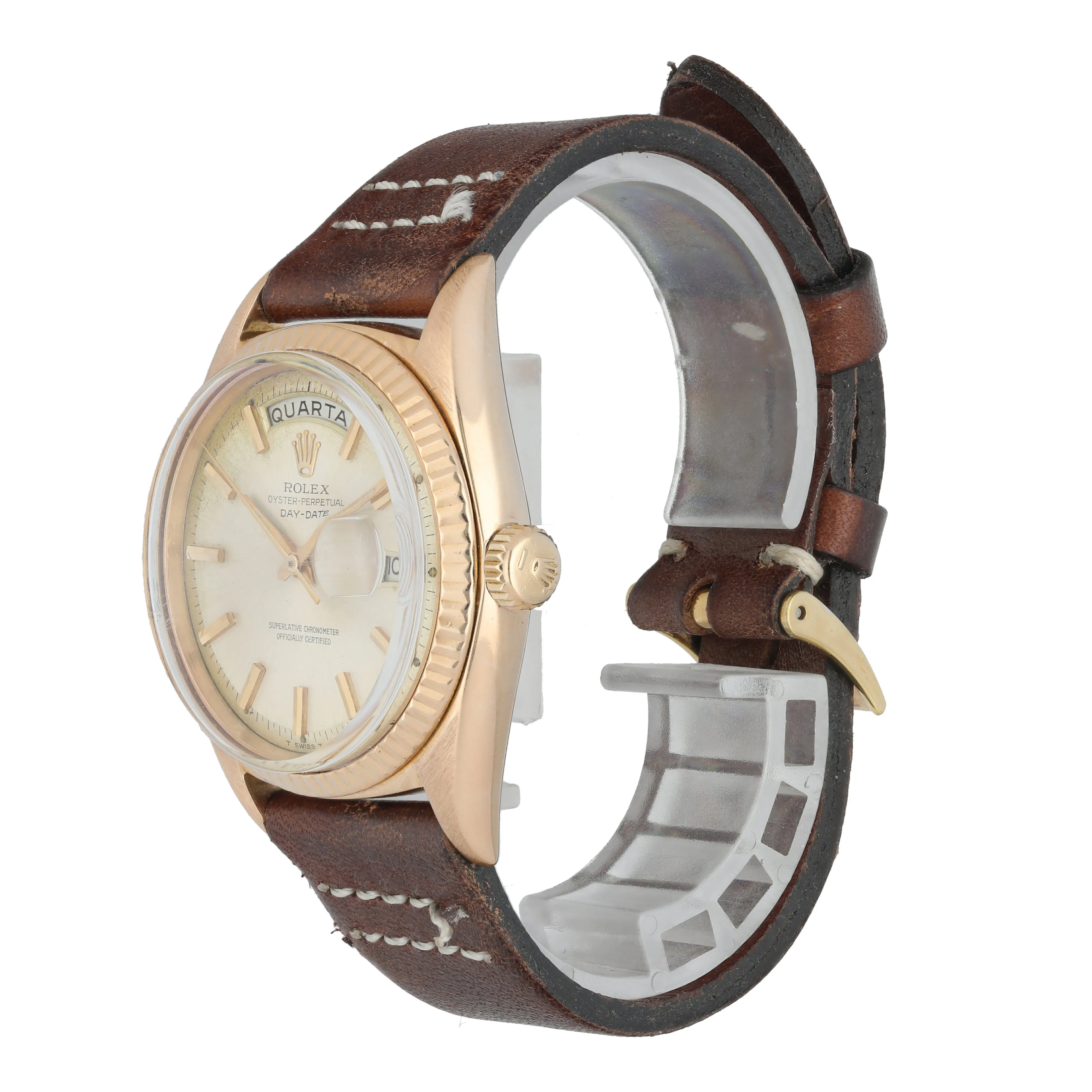 Rolex Day-Date President 1803 Vintage Rose Gold Mens Watch