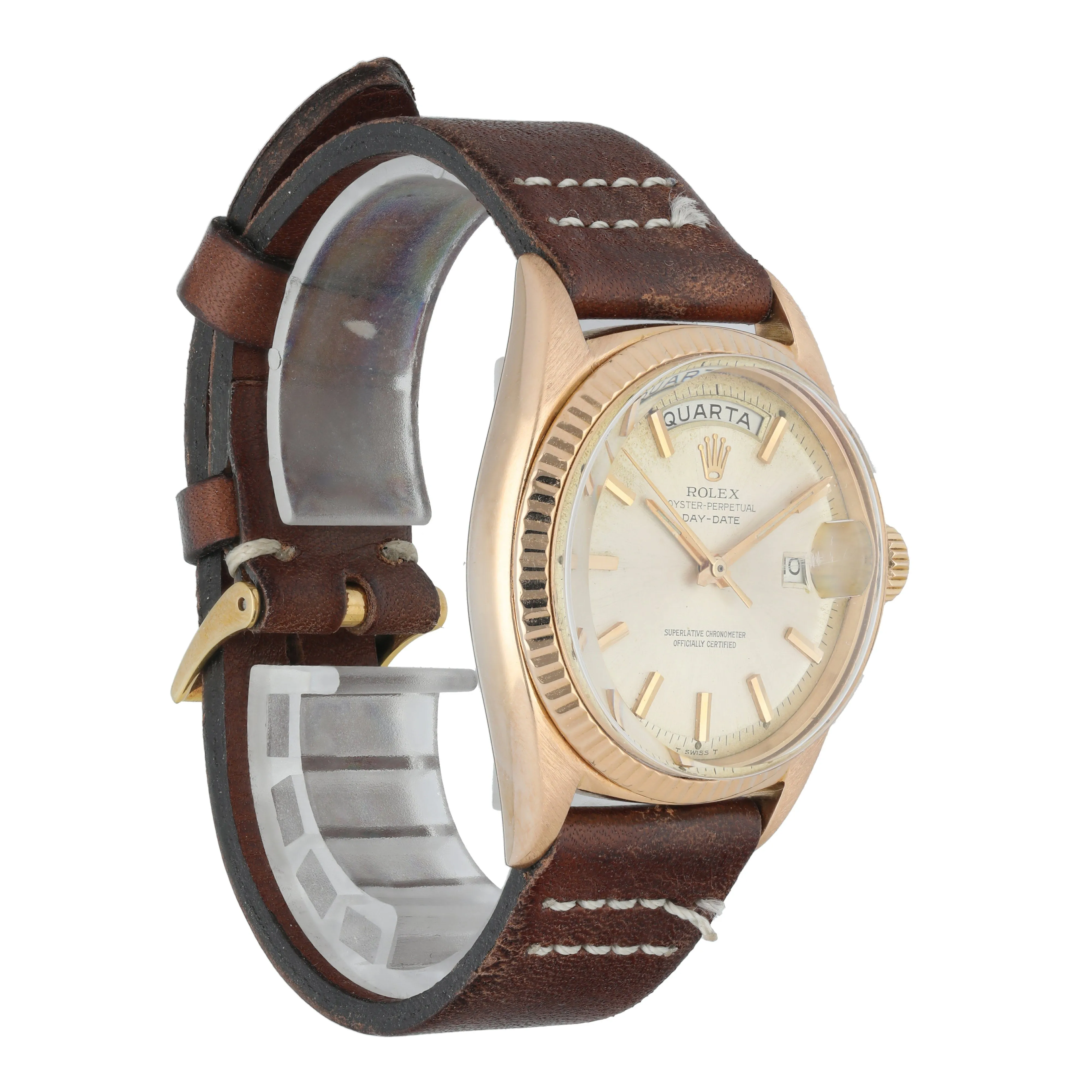 Rolex Day-Date President 1803 Vintage Rose Gold Mens Watch