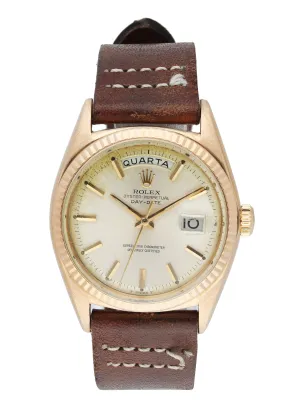 Rolex Day-Date President 1803 Vintage Rose Gold Mens Watch