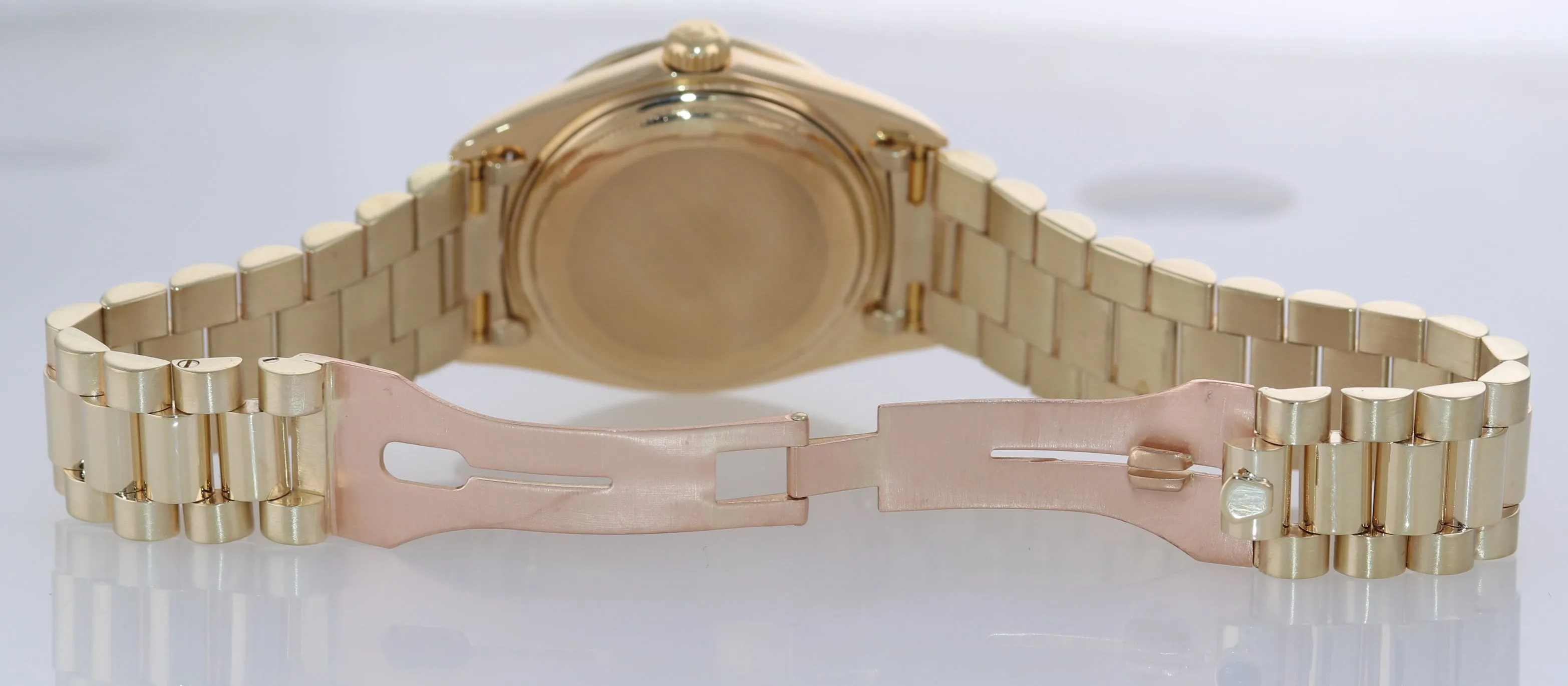 Rolex Day-Date President 36mm 1803 Black Diamond Bezel Lug 18K Yellow Gold Watch