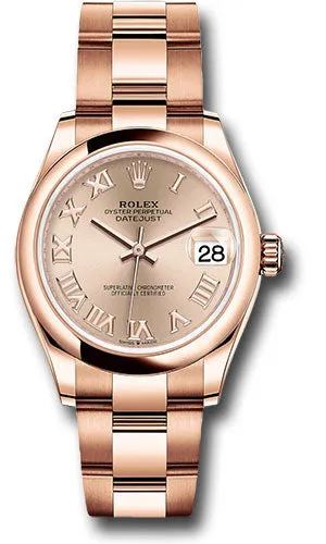 Rolex Everose Gold Datejust 31 Watch 278245 rsro