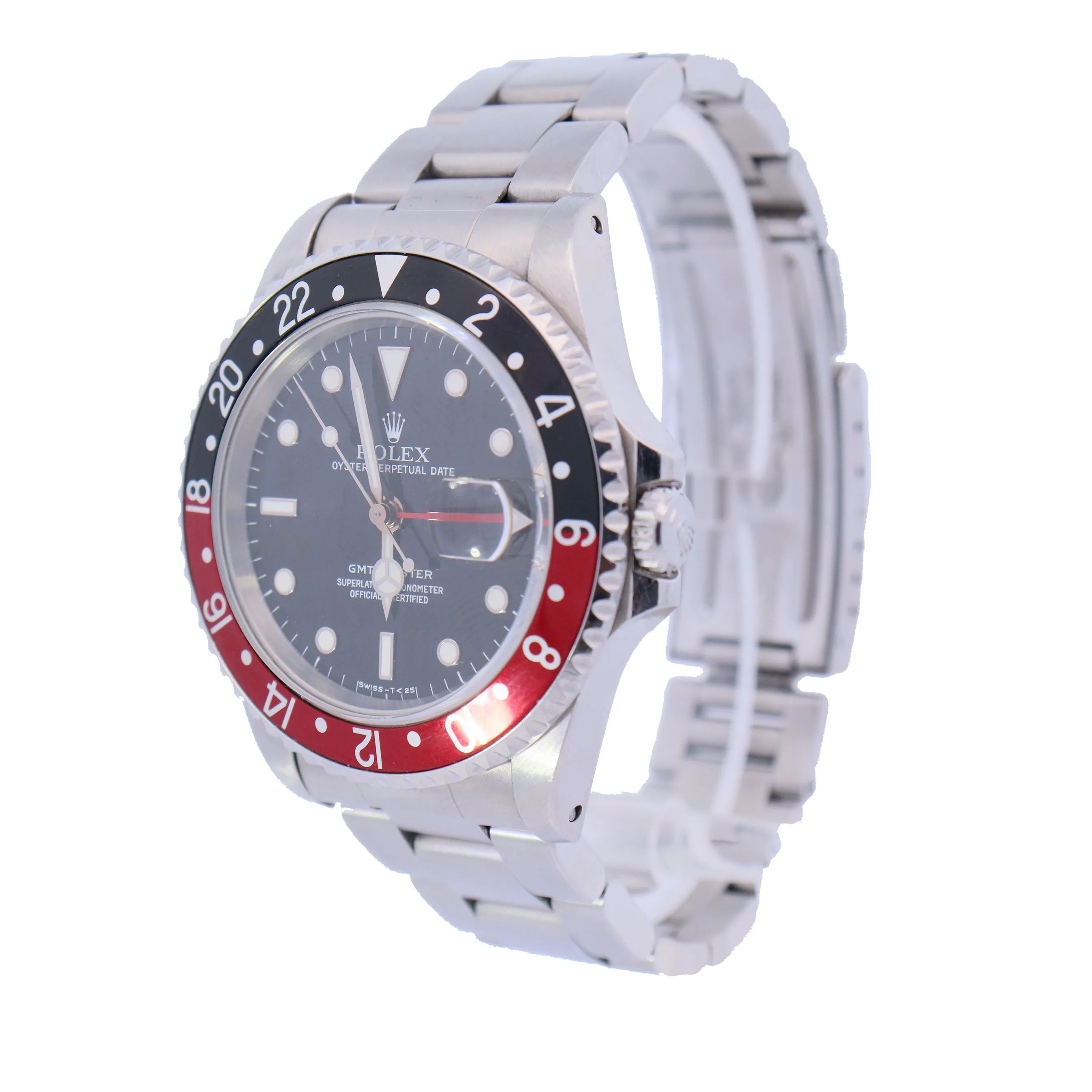 Rolex GMT-Master "Coke" 40mm Stainless Steel Black Dot Dial Watch | Ref# 16700