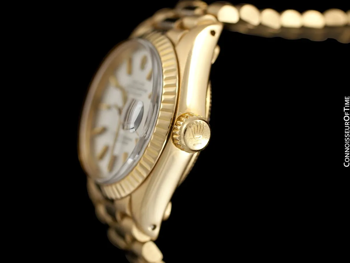 Rolex Ladies President (Datejust) Watch with White Dial - 18K Gold