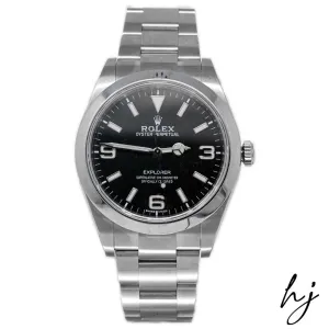 Rolex Men's Explorer MKII Stainless Steel 39mm Black Stick & Arabic Dial Watch Reference #: 214270