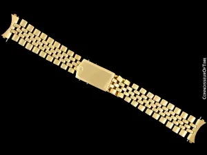 Rolex Mens Vintage Jubilee U.S.A. 19mm Bracelet - 14K Gold