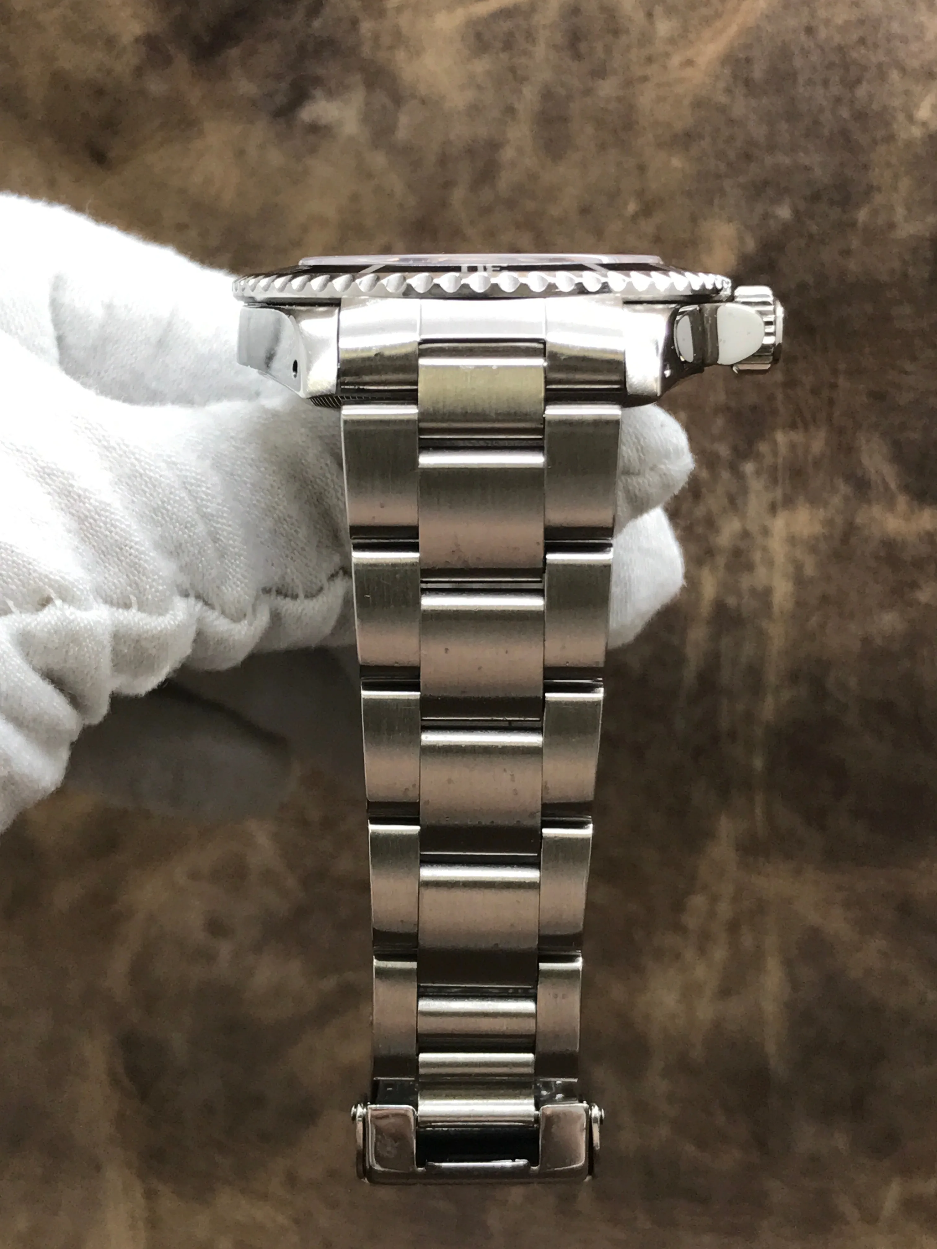 Rolex No Date Submariner 2 Liner 14060 Black Dial Automatic Men's Watch