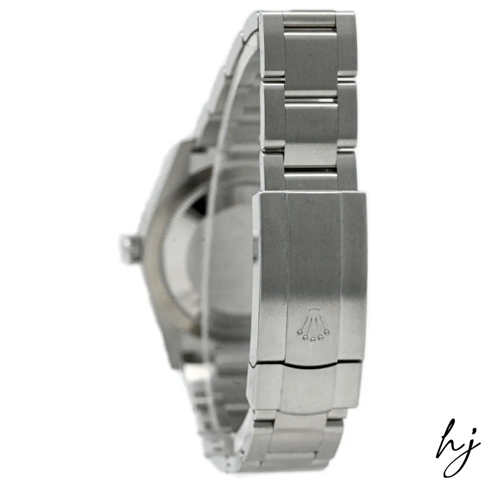 Rolex Oyster Perpetual Stainless Steel 34mm Pink Stick Dial Watch Reference #: 124200