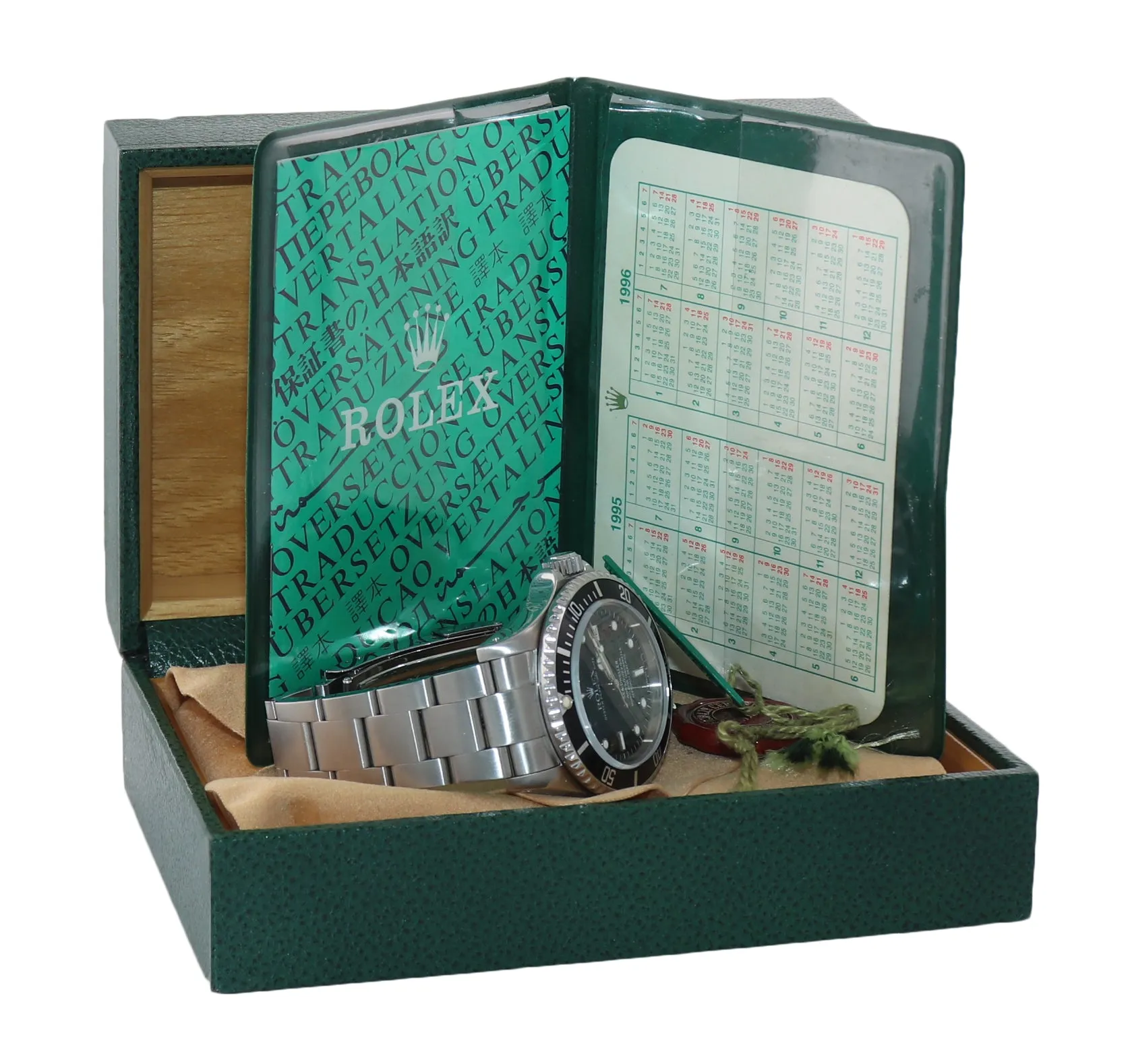 Rolex Sea-Dweller Steel TRITIUM 16600 Black Dial Date 40mm  Watch Box