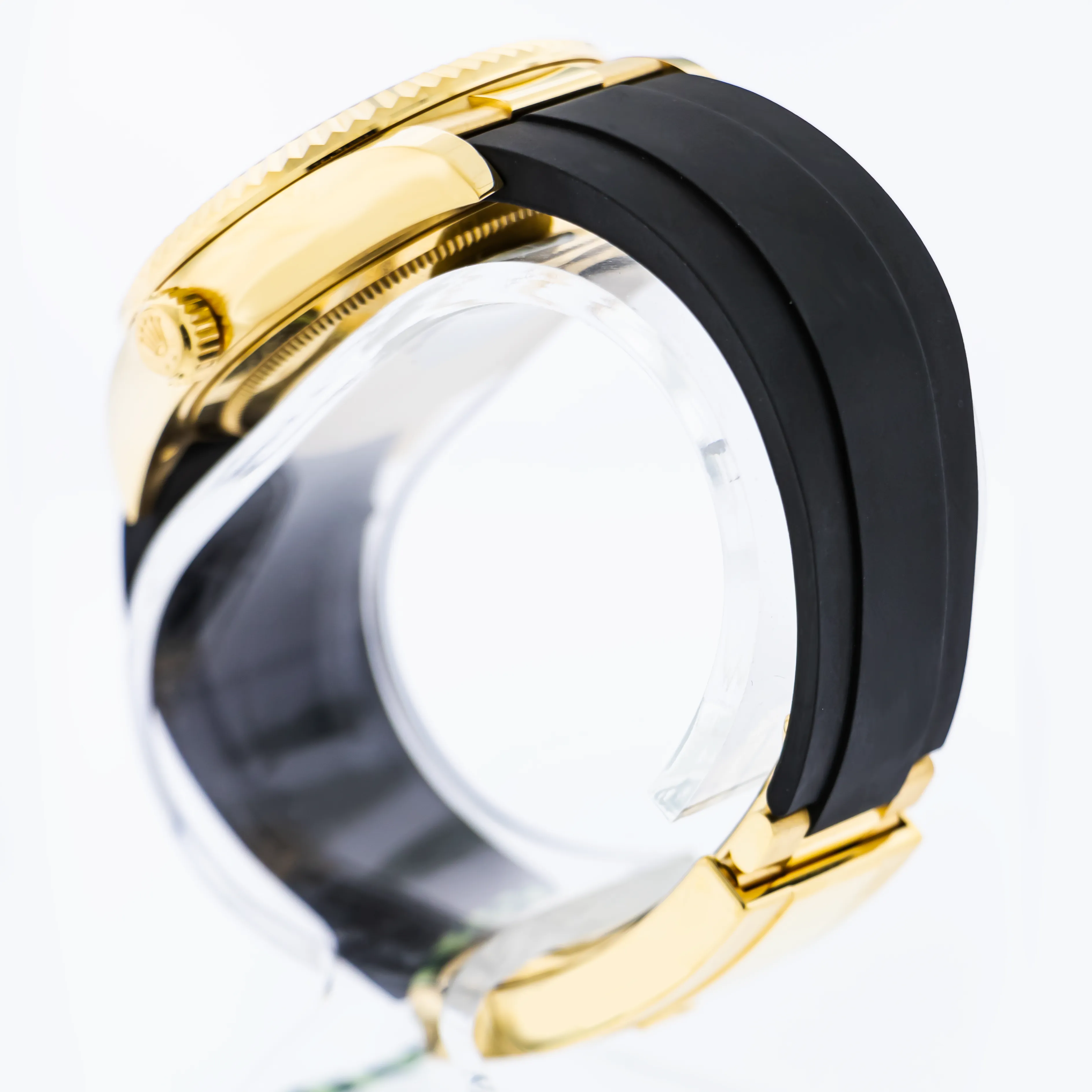 Rolex Sky-Dweller 42mm Yellow Gold Champagne Index Dial & Fluted Bezel 326238