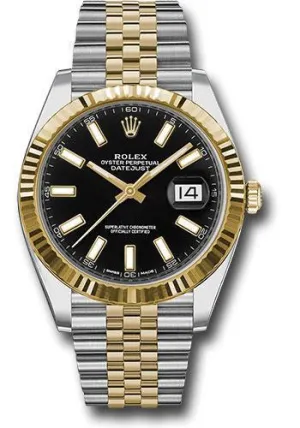 Rolex Steel and Yellow Gold Rolesor Datejust 41 Watch 126333 bkij