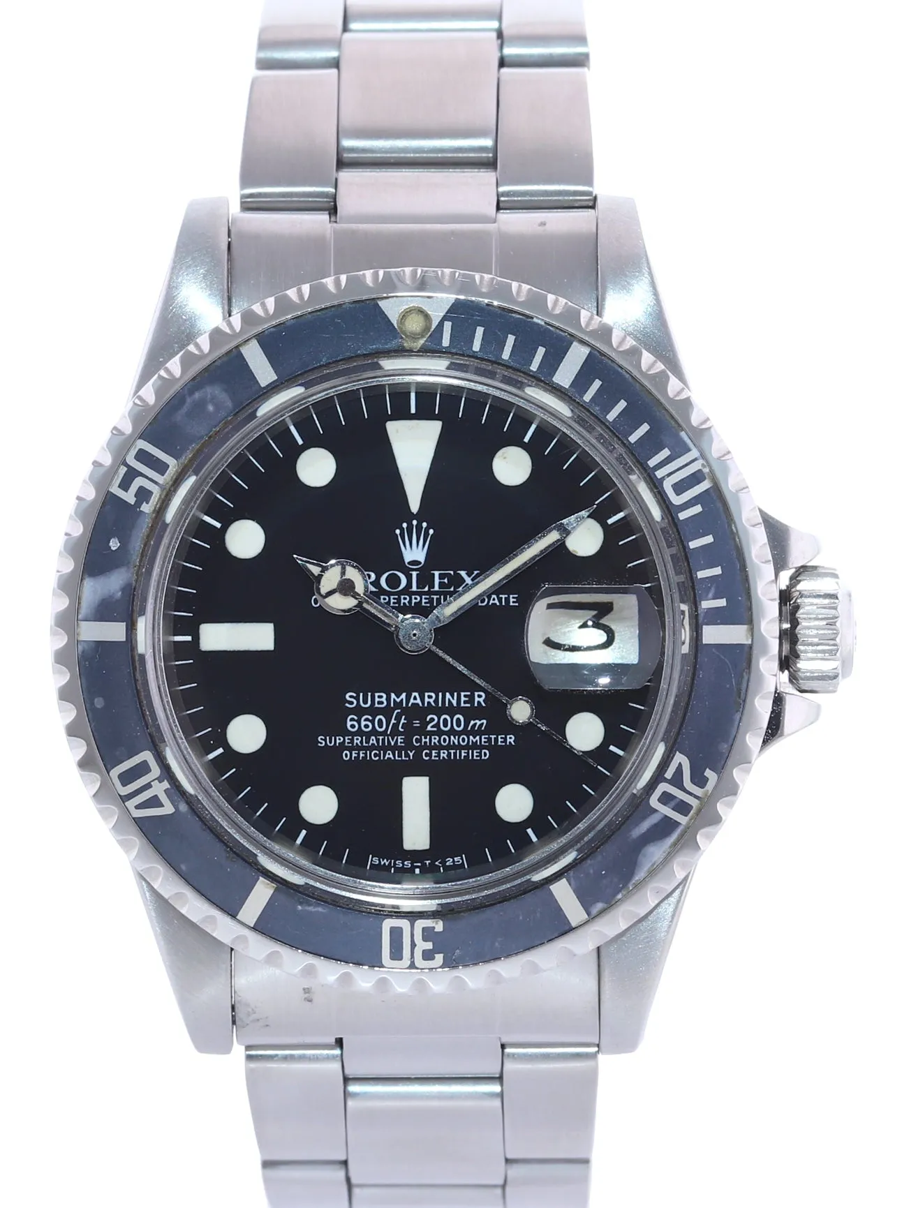 Rolex Submariner 1680 Submariner Patina Matte Dial 40mm Watch Box