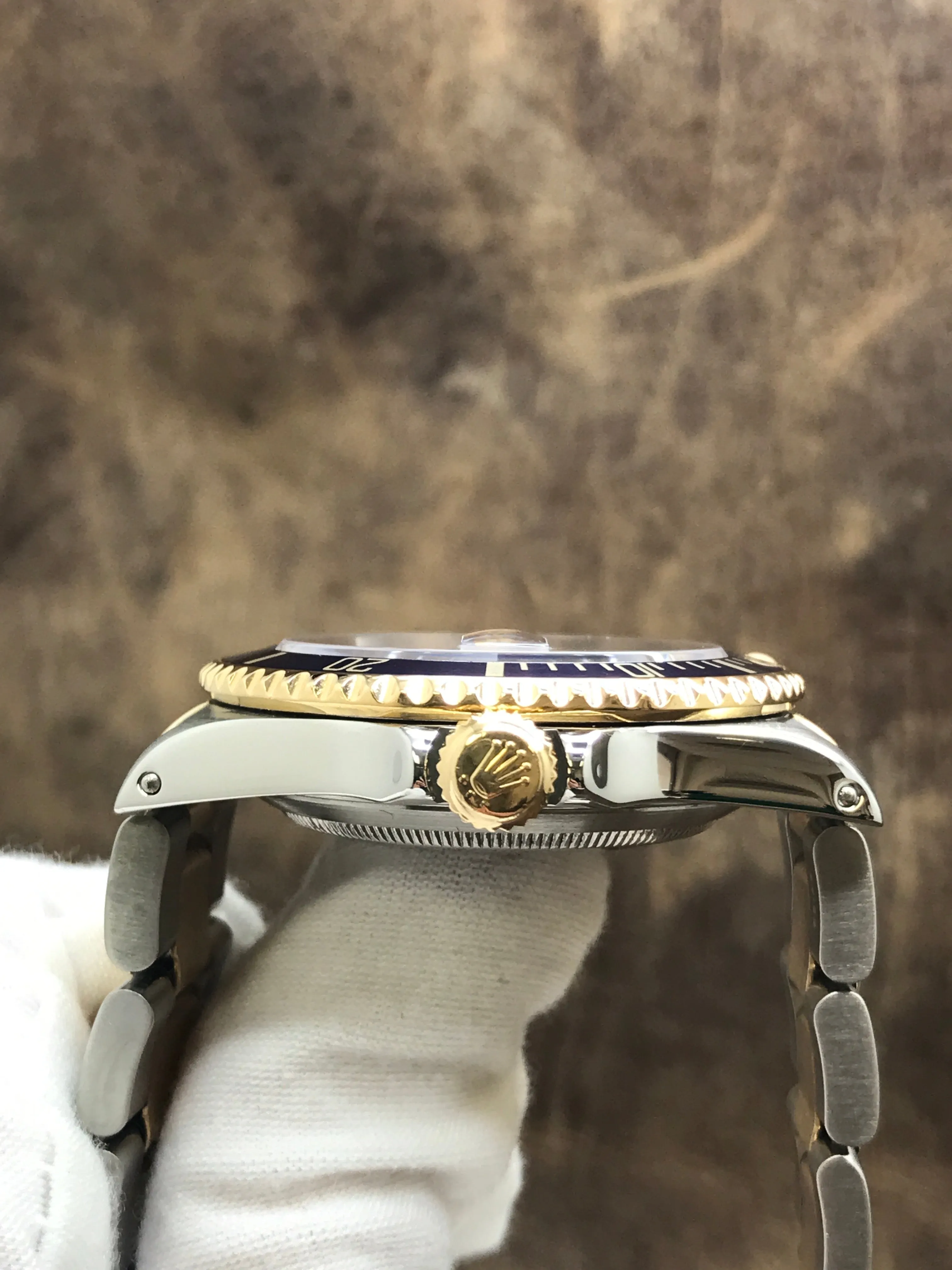 Rolex Submariner Date 16613 Custom Blue Dial Automatic Men's Watch