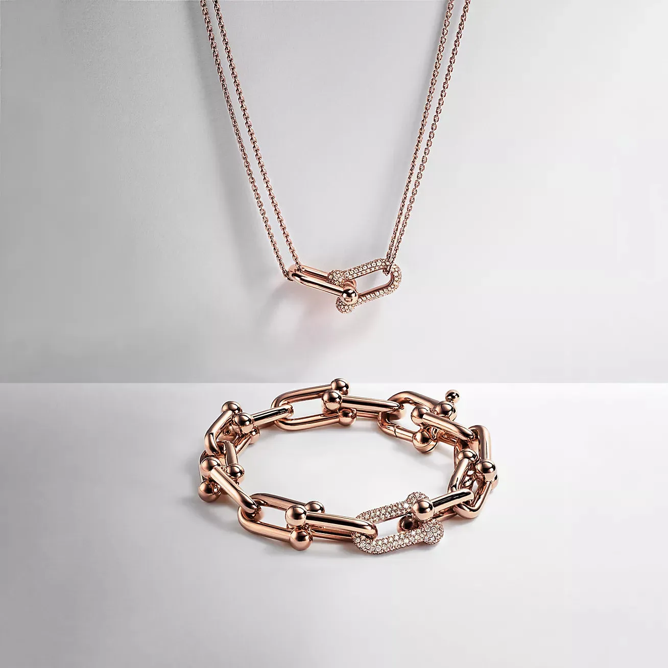 Rose Gold Large Link Bracelet