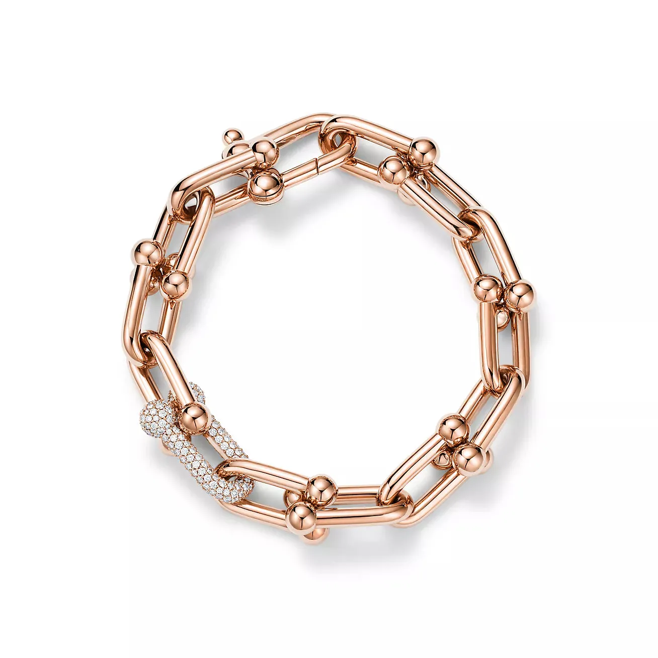 Rose Gold Large Link Bracelet