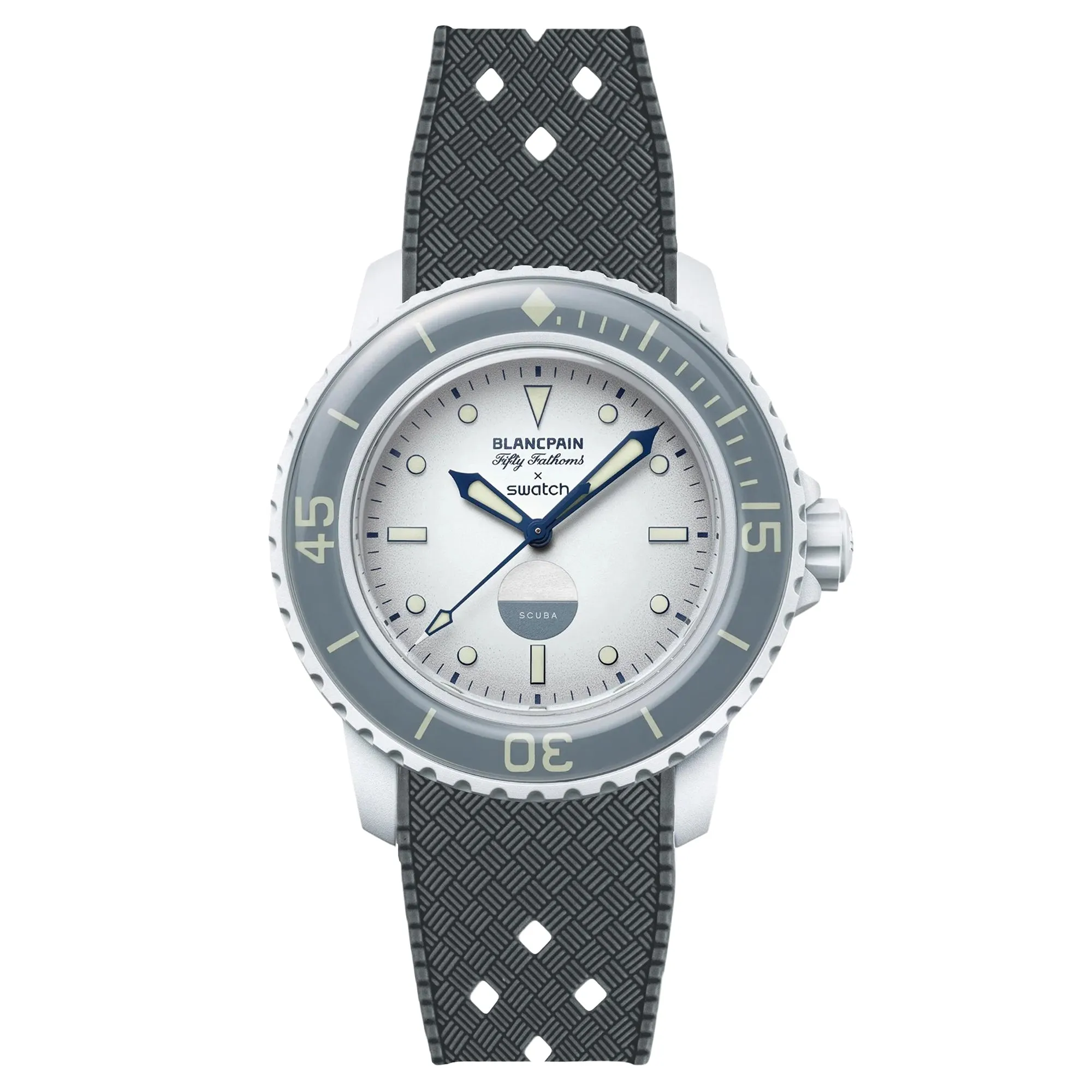 Rubber Strap for Blancpain X Swatch Atlantic Ocean - Dark Grey (2415)