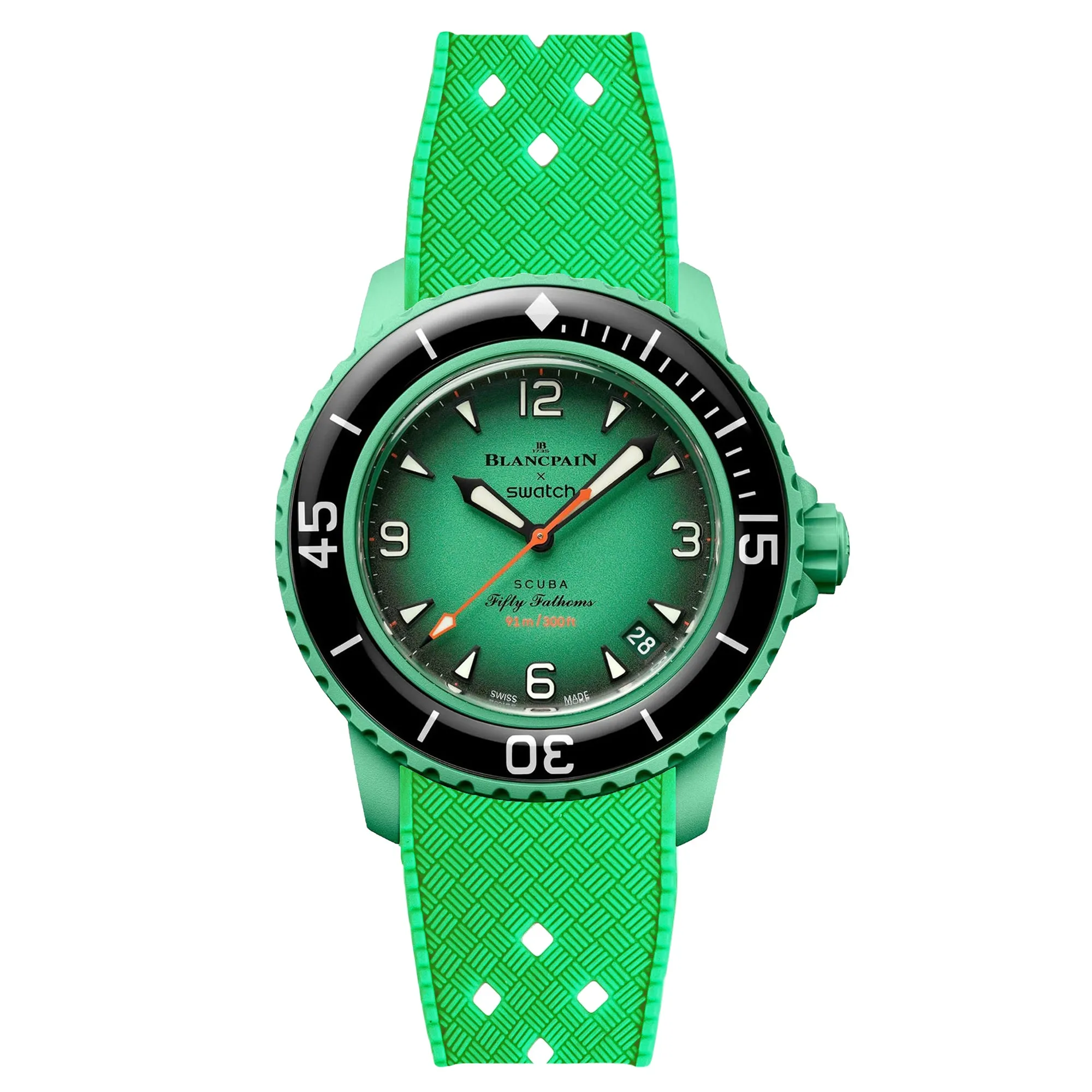 Rubber Strap for Blancpain X Swatch Atlantic Ocean - Dark Grey (2415)