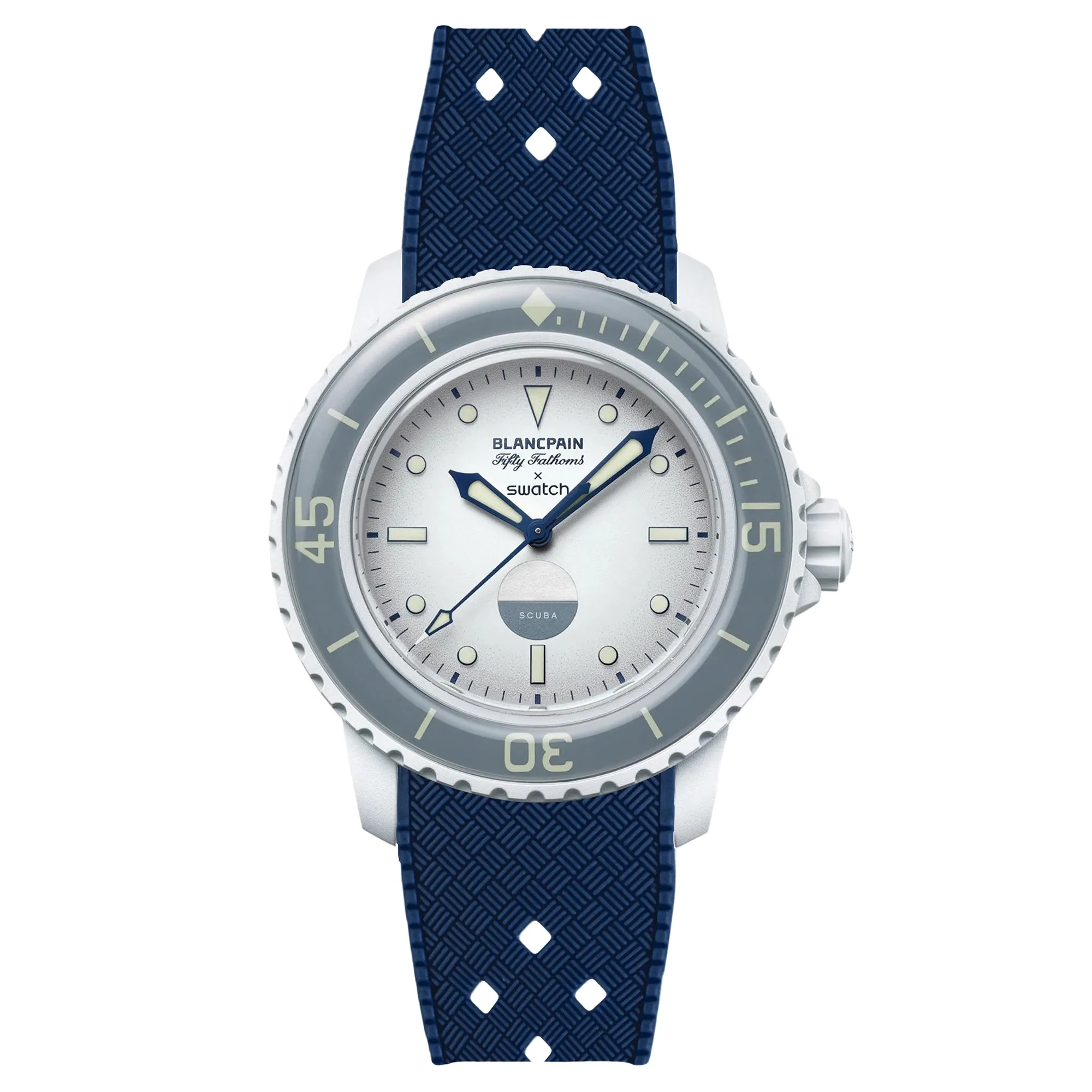 Rubber Strap for Blancpain X Swatch Atlantic Ocean - Dark Grey (2415)