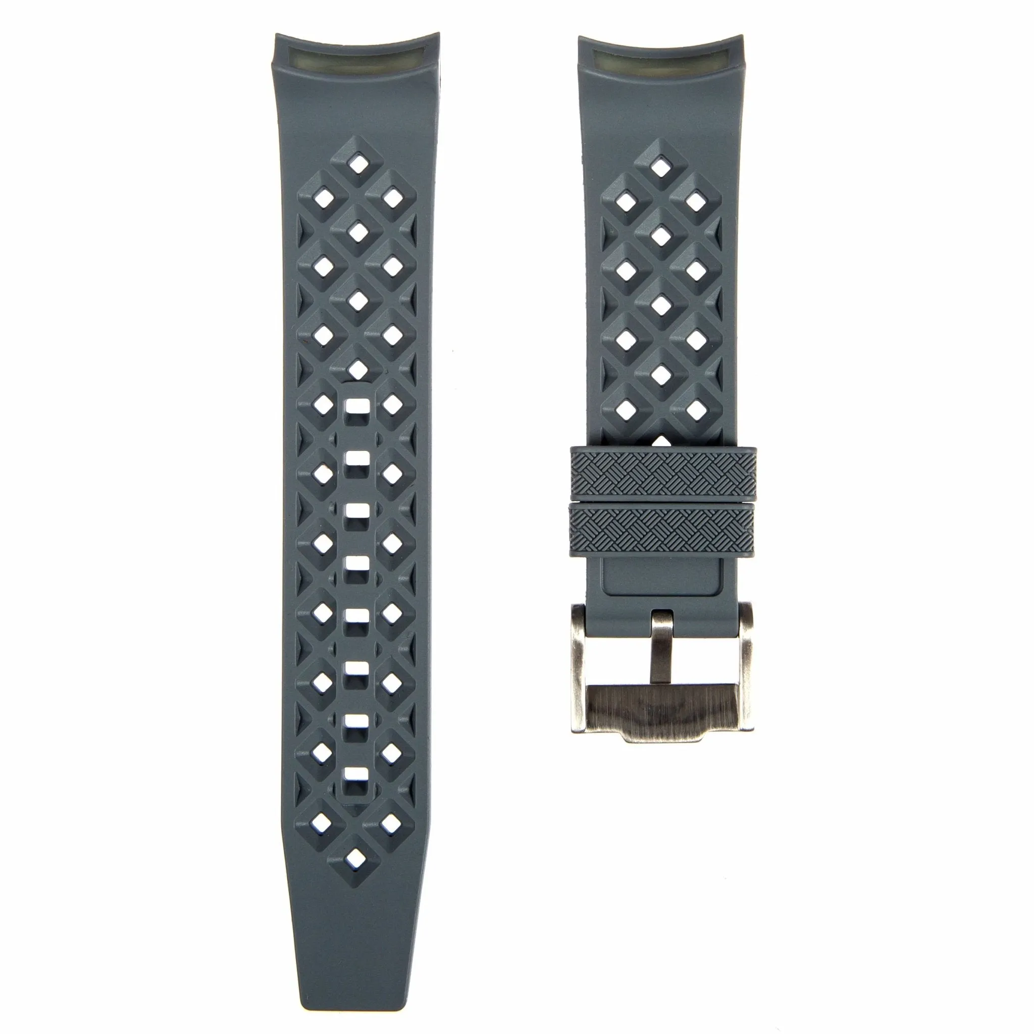 Rubber Strap for Blancpain X Swatch The Ocean Of Storms - Dark Grey (2415)