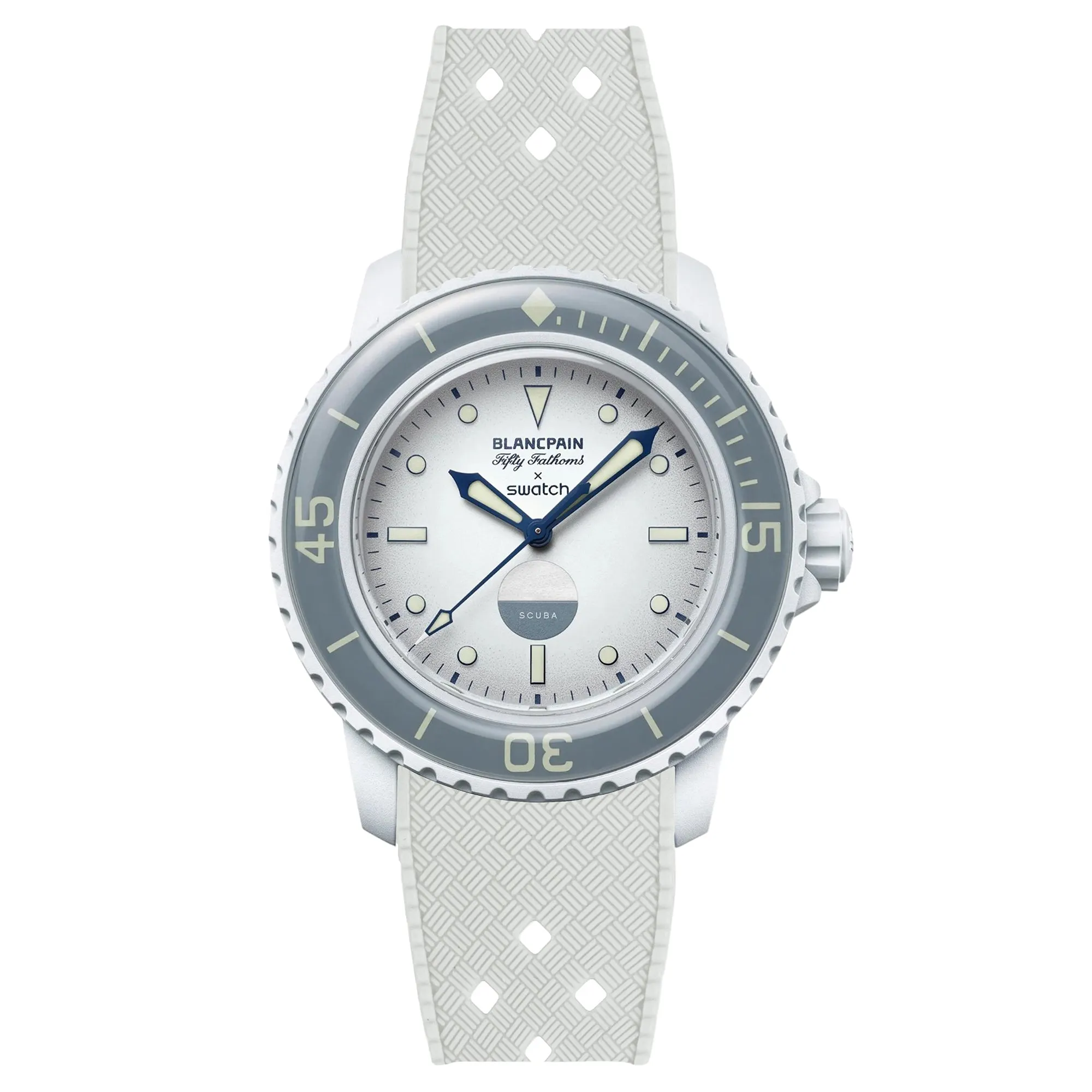 Rubber Strap for Blancpain X Swatch The Ocean Of Storms - Dark Grey (2415)