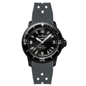 Rubber Strap for Blancpain X Swatch The Ocean Of Storms - Dark Grey (2415)