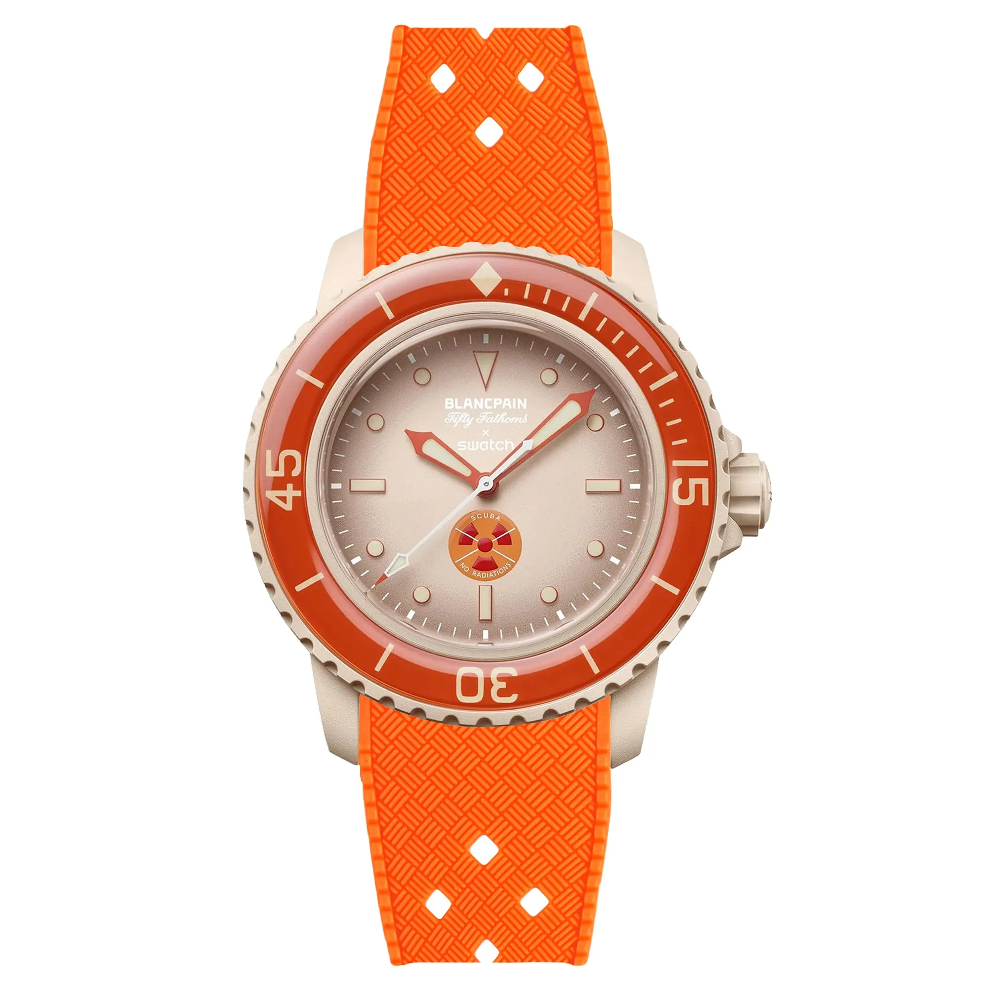 Rubber Strap for Blancpain X Swatch The Ocean Of Storms - Dark Grey (2415)