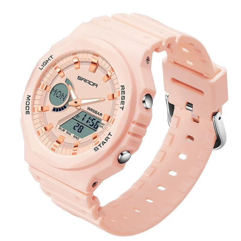 Sanda Sports Waterproof Analog Digital Watch for Men 6016
