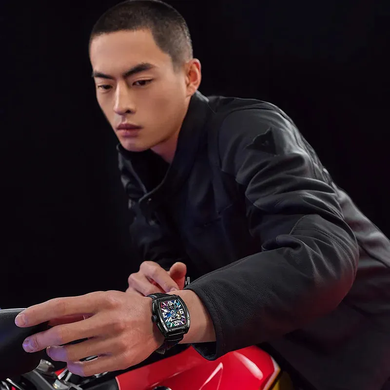 Seagull Men'S Watch Mechanical Hollow Sports Wristwatch Waterproof 5Bar Luminous 42Mm Luxury Automatic Male Watch 2024 New 6166