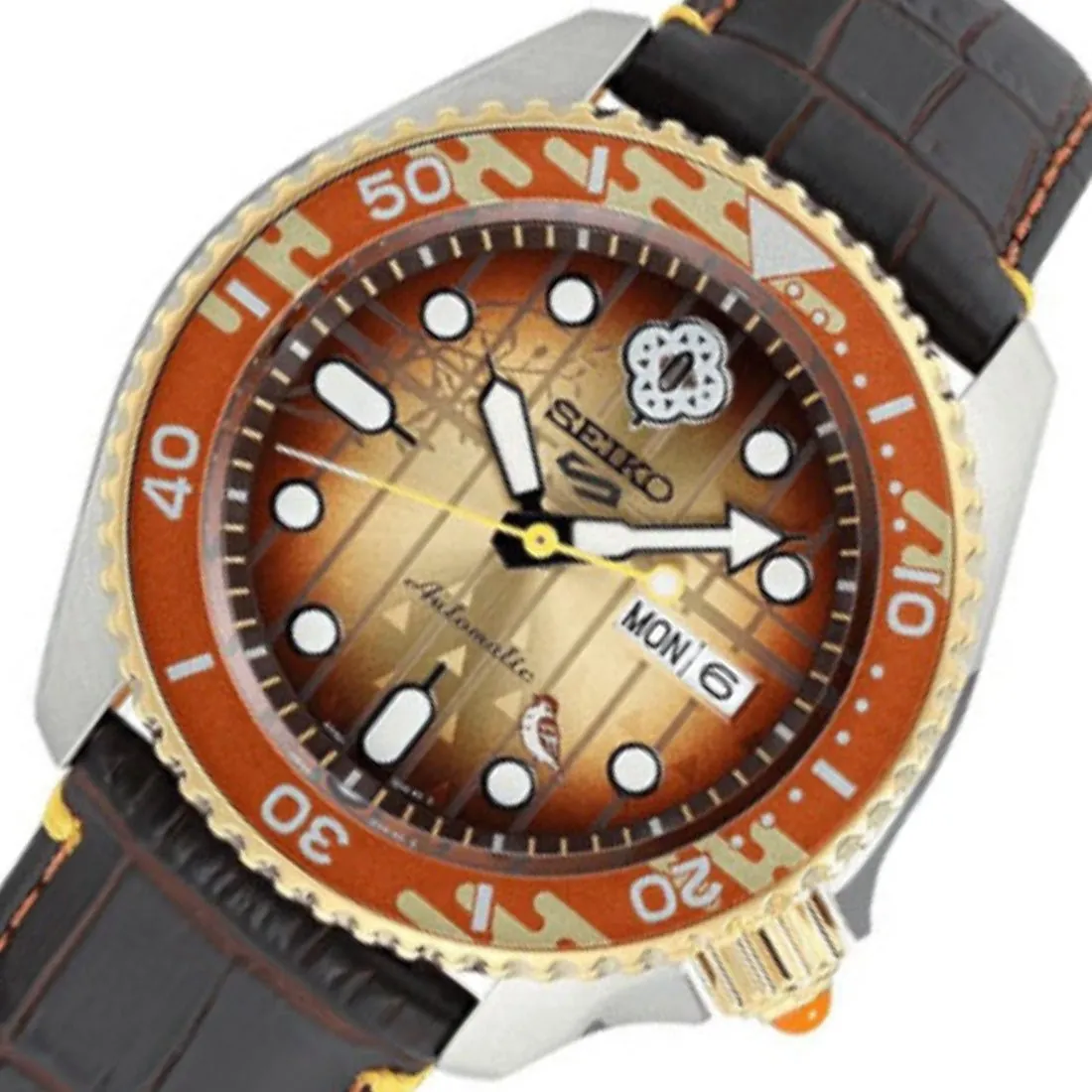 Seiko 5 Sports Demon Slayer SRPJ24K1 SRPJ24 Zenitsu Agatsuma Limited Edition Watch