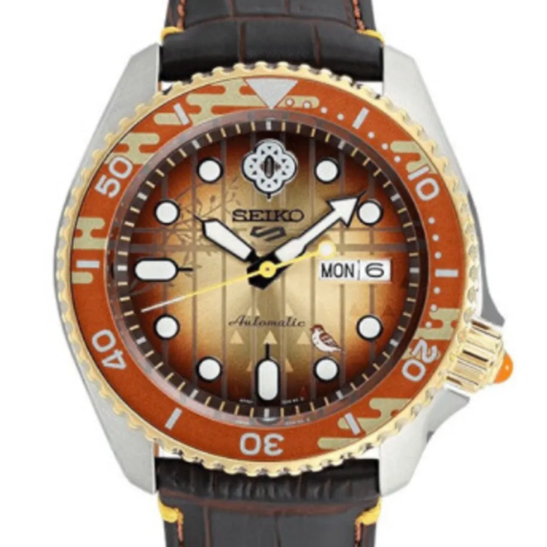 Seiko 5 Sports Demon Slayer SRPJ24K1 SRPJ24 Zenitsu Agatsuma Limited Edition Watch