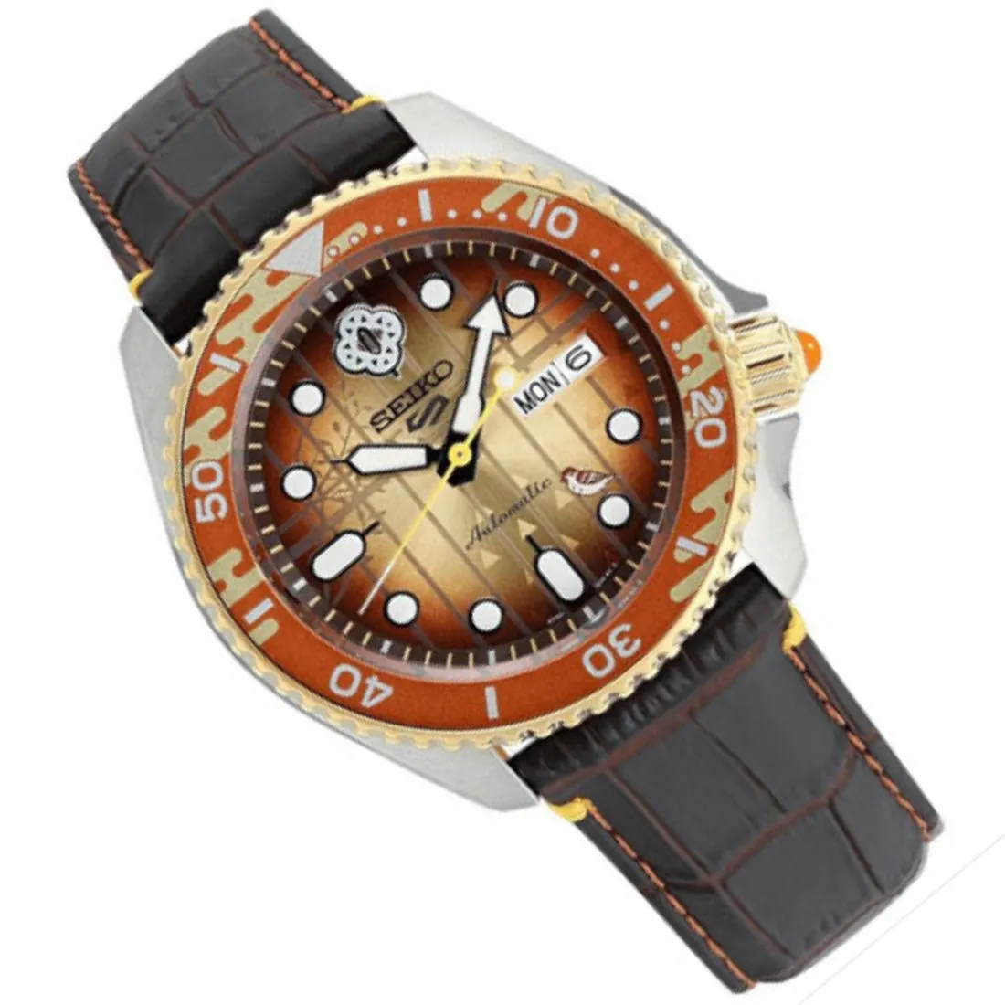 Seiko 5 Sports Demon Slayer SRPJ24K1 SRPJ24 Zenitsu Agatsuma Limited Edition Watch