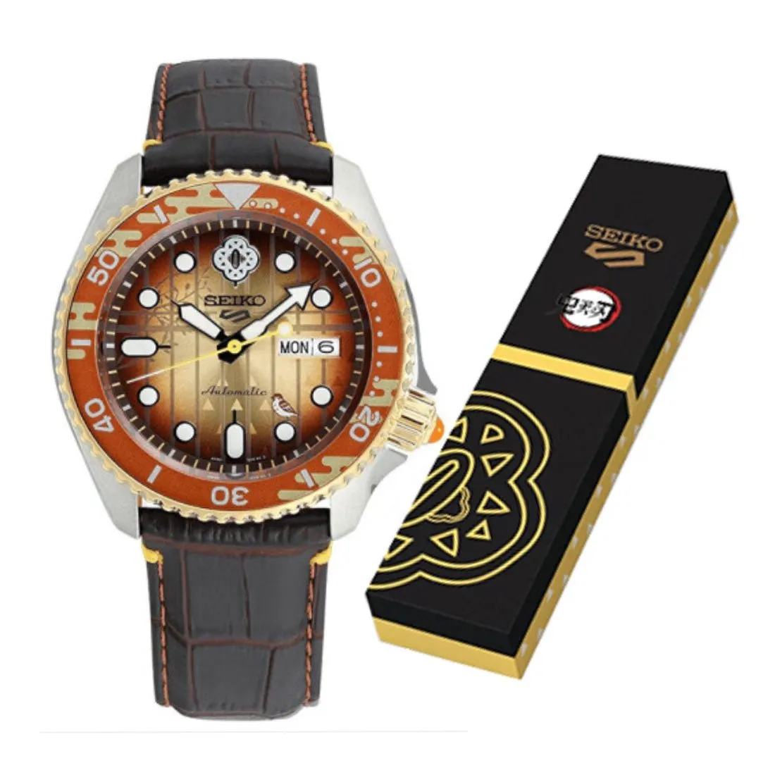 Seiko 5 Sports Demon Slayer SRPJ24K1 SRPJ24 Zenitsu Agatsuma Limited Edition Watch