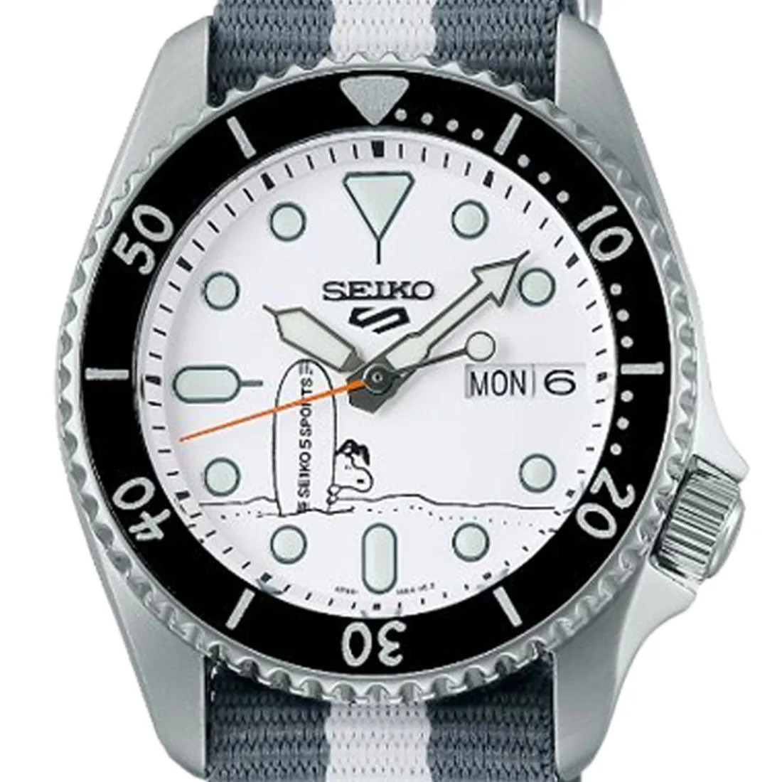 Seiko 5 Sports Peanuts Surfboard Limited Edition Watch SRPK25K1 SRPK25K SRPK25