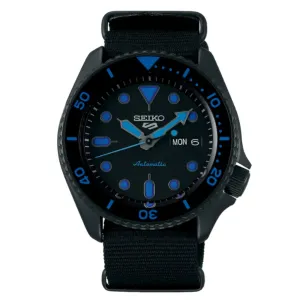 Seiko 5 Sports SRPD81K1 SRPD81 SRPD81K  Black Dial Street Style Nylon Watch