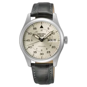 Seiko 5 Sports SRPJ87K1 SRPJ87 SRPJ87K Automatic Champagne Flieger Suit Watch