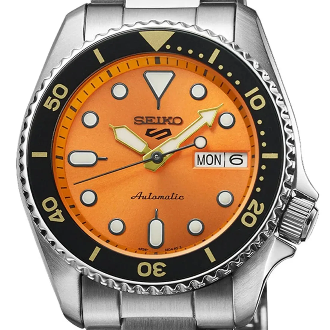 Seiko 5 Sports SRPK35 SRPK35K1 SKX Style Orange Dial Mechanical Watch