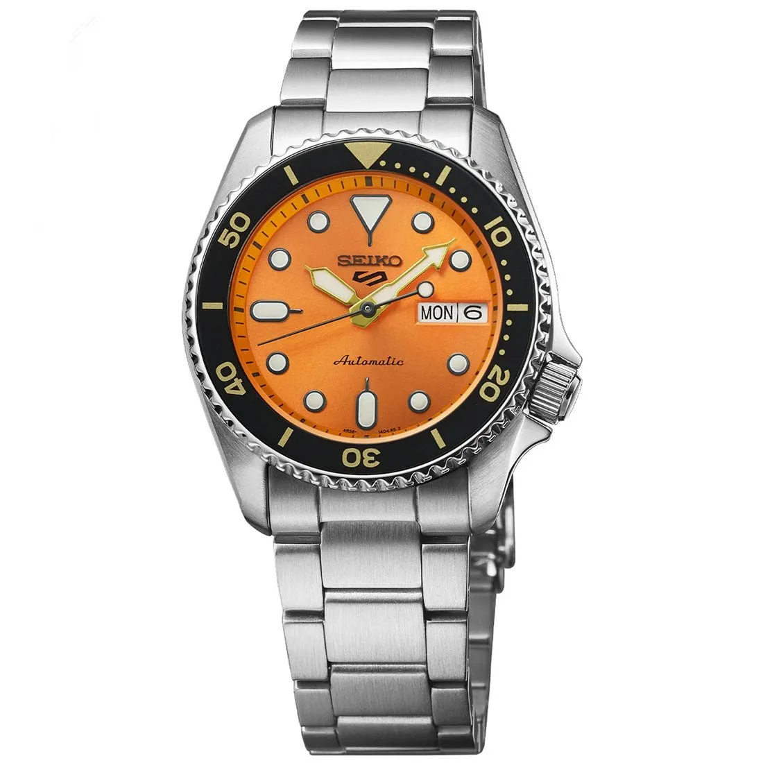 Seiko 5 Sports SRPK35 SRPK35K1 SKX Style Orange Dial Mechanical Watch