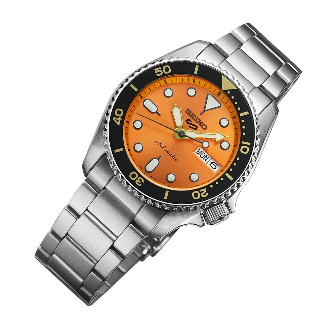 Seiko 5 Sports SRPK35 SRPK35K1 SKX Style Orange Dial Mechanical Watch