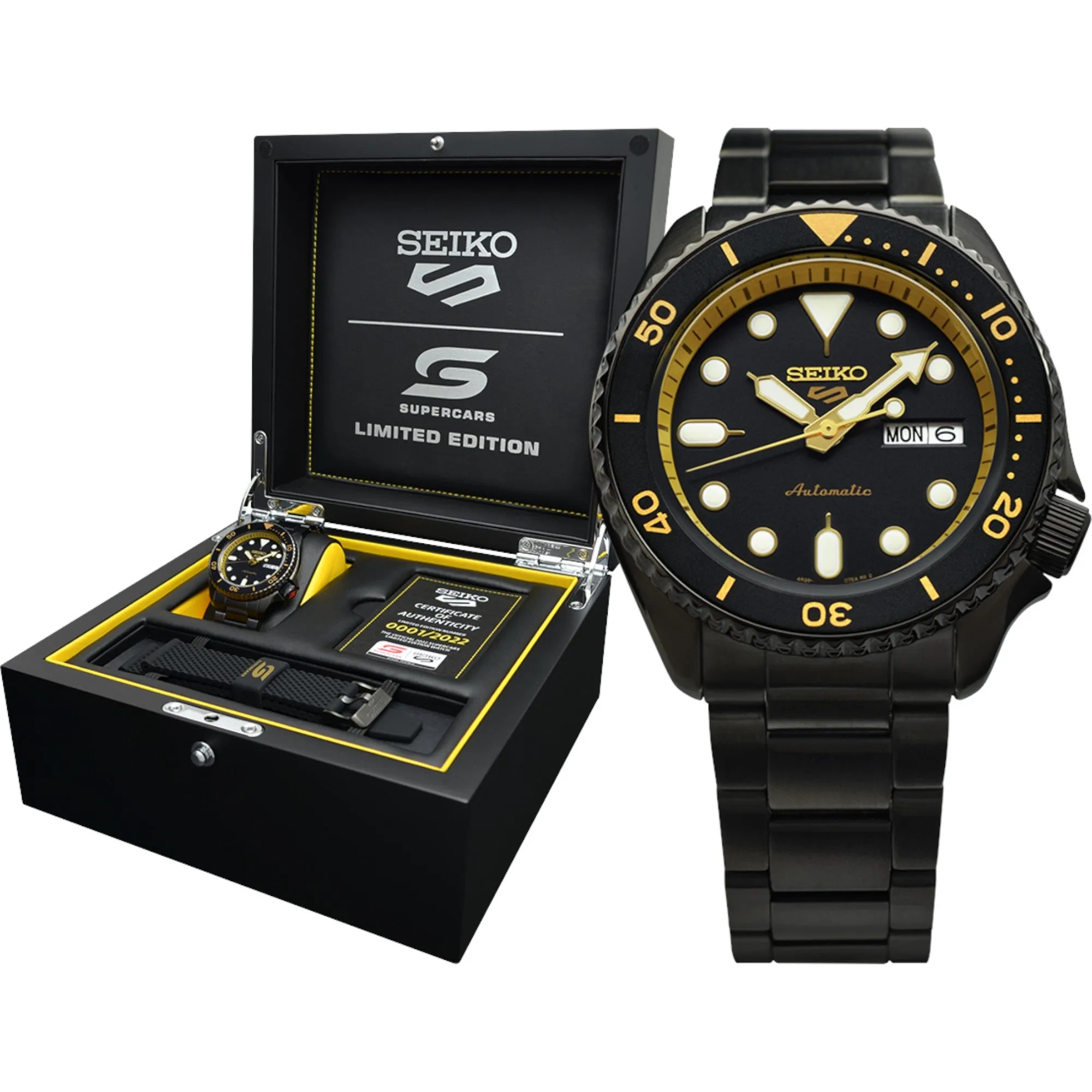 Seiko 5 Sports Supercars SRPJ01K SRPJ01 SRPJ01K1 Limited Edition Watch